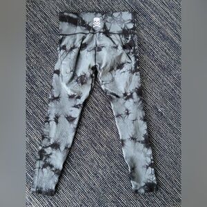 SOUL blue and Black Tie-Dye 22” Leggings